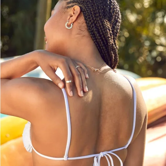 NWT Aerie Real Good Coral Bandeau Top - Picture 7 of 8